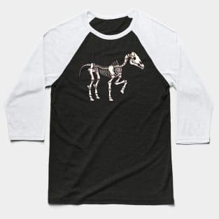 Horse Skeleton Baseball T-Shirt